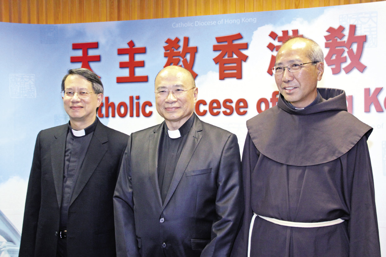 The three Auxillary Bishops of Hong Kong